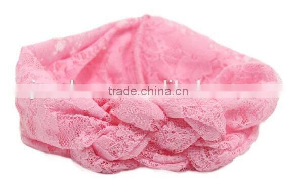 kids girl elastic lace cross headband, elastic lace headband for kids
