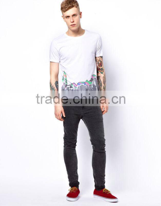 50% Cotton 50% Polyester City Print Tee Shirt