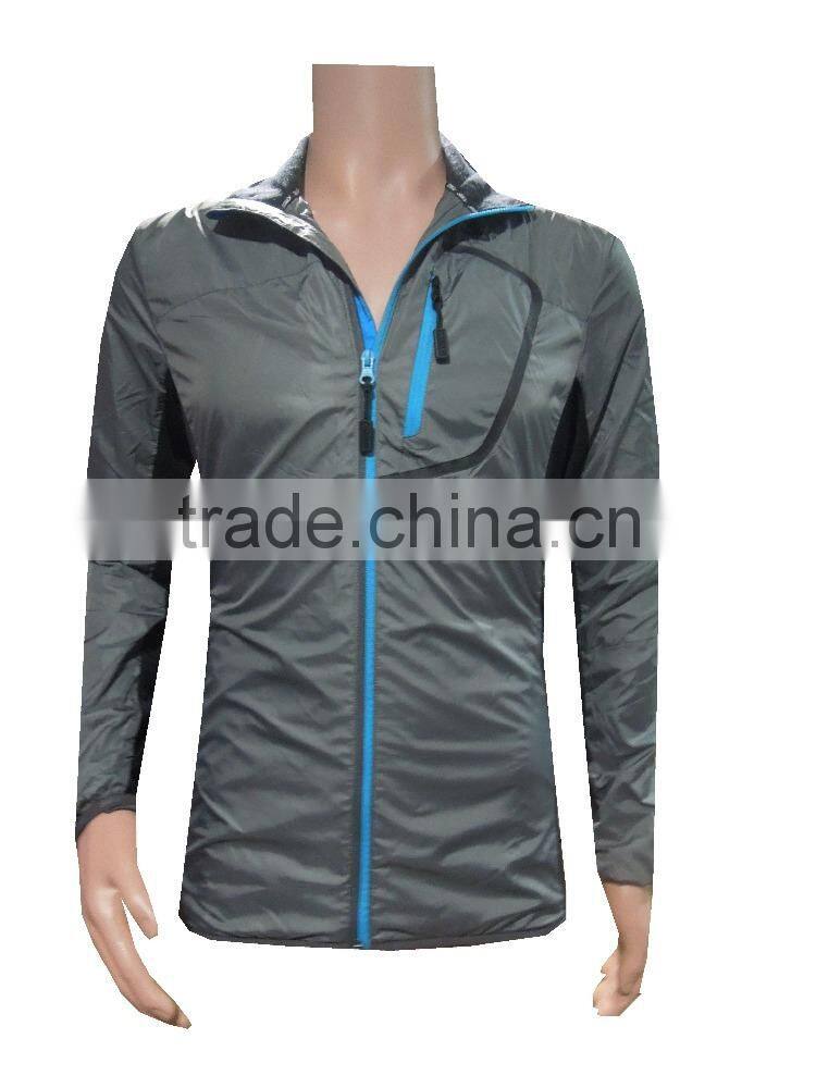 OEM Wholesale Custom Made Nylon Fabric Breathable Sport Jacket Men Reflective Jacket