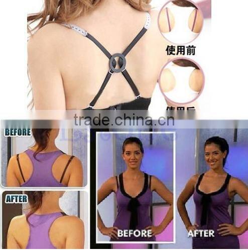 20PCS Sexy Oval Cleavage Control Clips Hide Bra Strap Buckle Adjust Converter