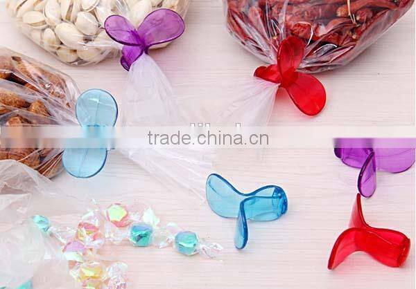 Plastic promotional Butterfly Bag seal clips