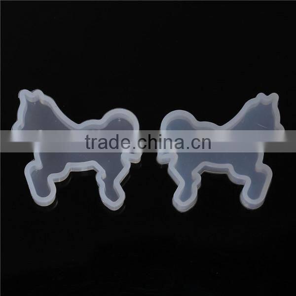 Silicone DIY Tools Resin Mold Horse Animal White 44mm x 40mm