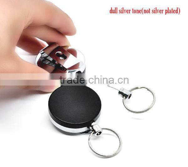 Wholesale Retractable Key Ring Reels with Belt Clip 7cm