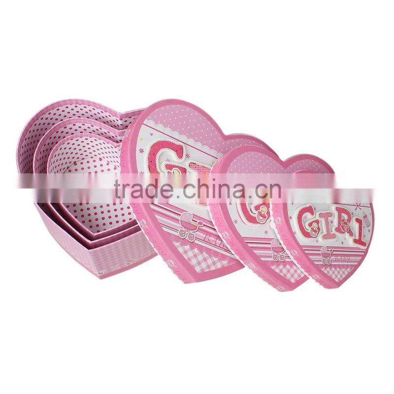 Paper Party Supplies Gift Set Boxes Heart At Random Baby Shower Decoration