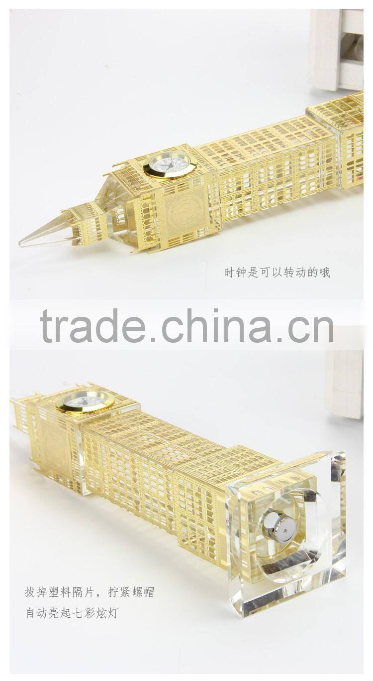 High Quanlity Crystal Big Ben model For UK Souvenir GIFT