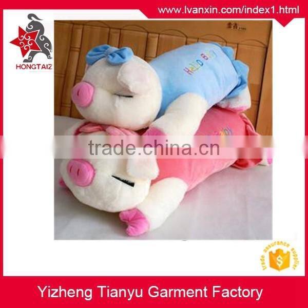 Custom lovely fat plush animal pig pillow