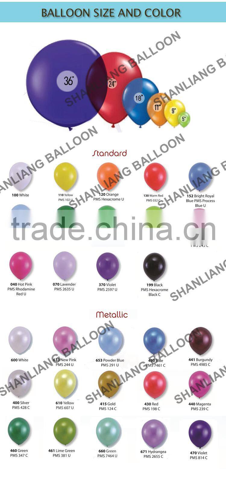 Rose Flower Wedding Printed Party Decoration Round Balloon
