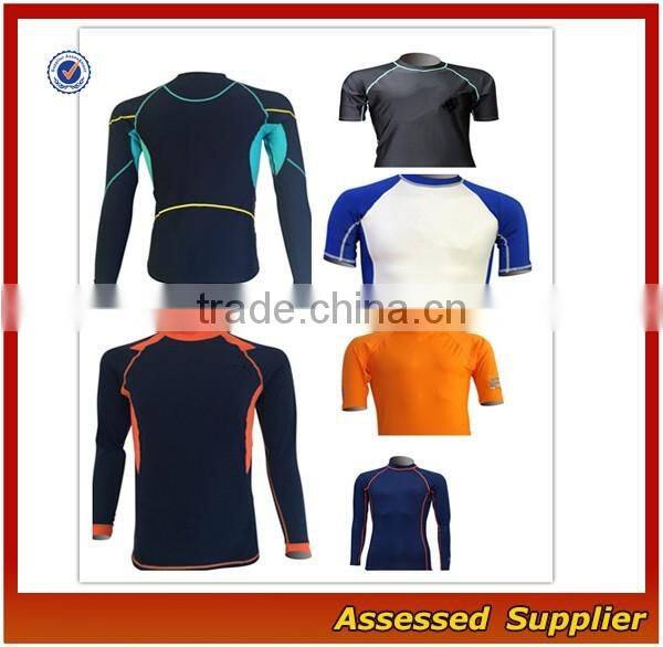 Red Sun Protective Wholesale/Sportswear Manufacturer Women Long Sleeve Rush Guard/---AMY164287