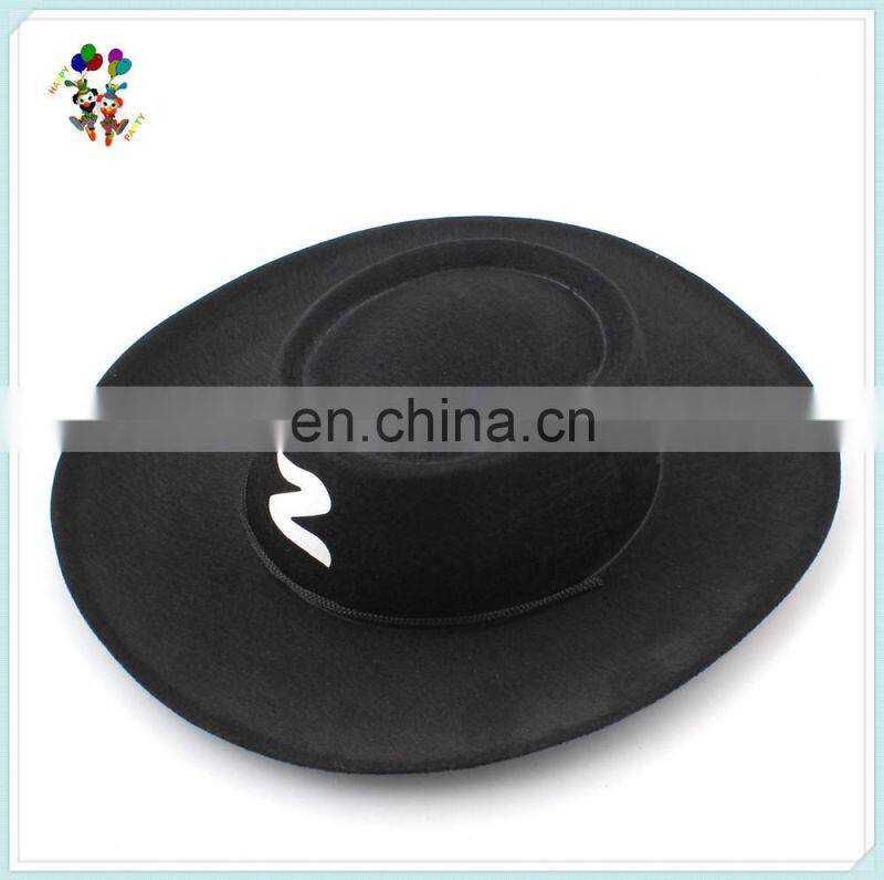 Adult Children Halloween Party Spanish Bandit Zorro Hats HPC-0258