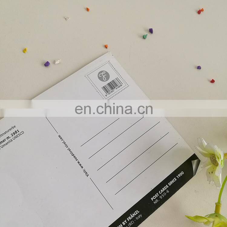 Custom post card sticker paper label with coloring printing and handhole