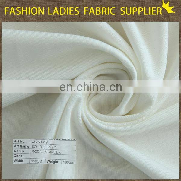 Garment use jersey knit fabric solid jersey single jersey fabric