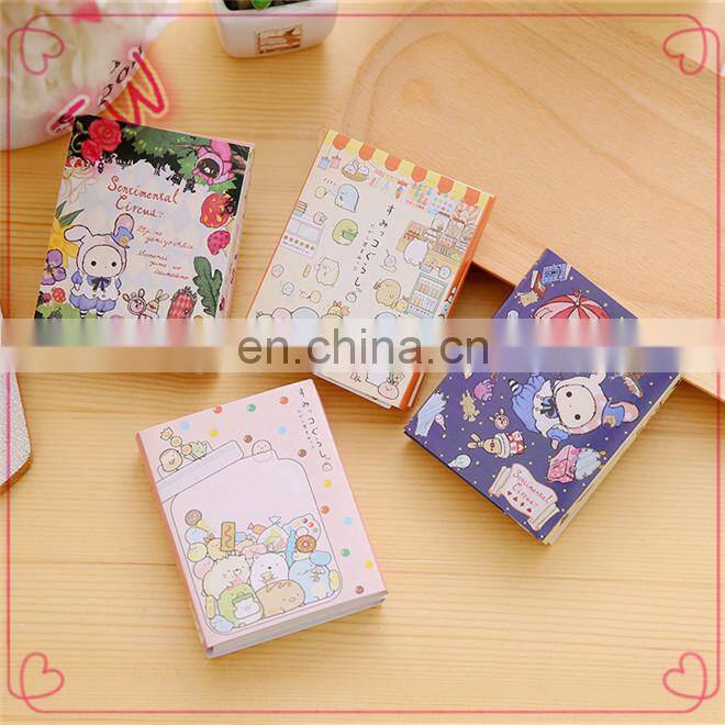 Low MOQ cute stationery online shopping .Factory price Customiezd Colorful Cute mini sticky note pad book