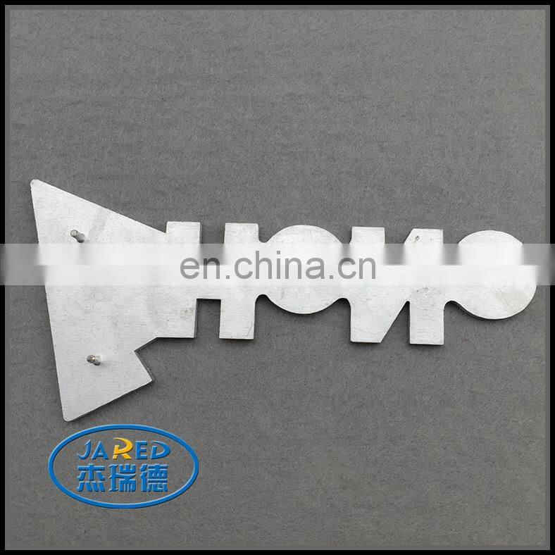 Fancy Car Decoration Custom Name Metal Painting and Brushed Engraved Aluminum Label