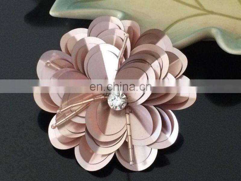 Wholesale Customized Pearl Rhinestone Sequin Flower Patches