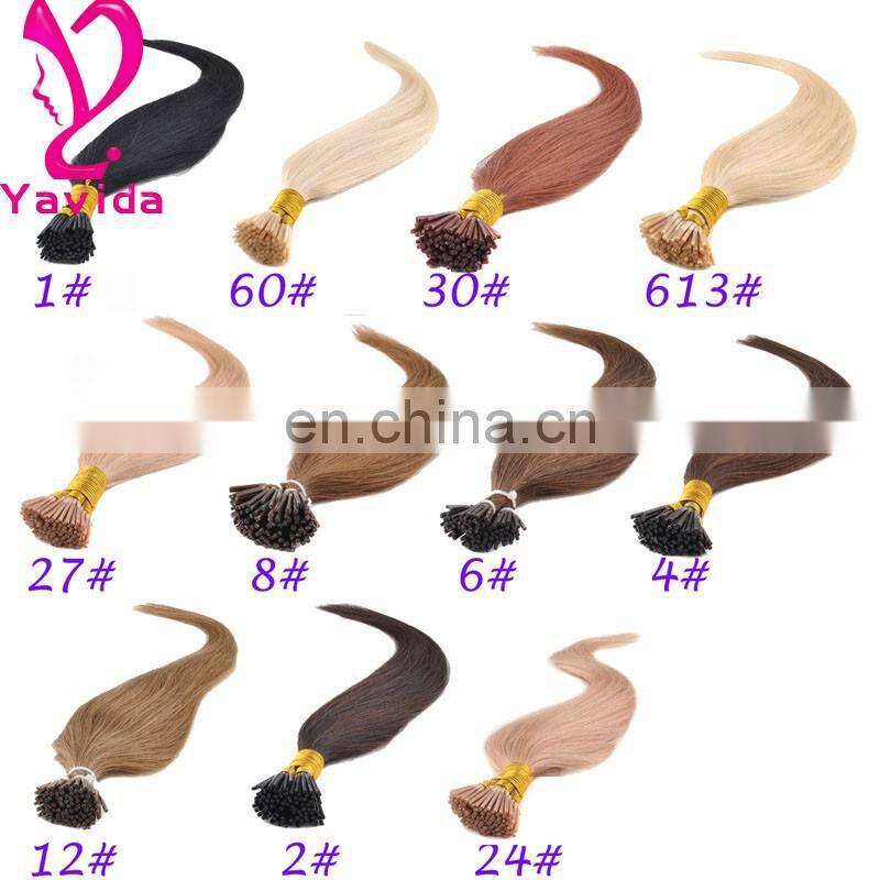High quality Perfect blonde euro i tip human hair remy hair extensions wholesale hair