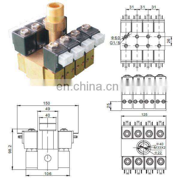 solenoid valve swimming pool water curtain