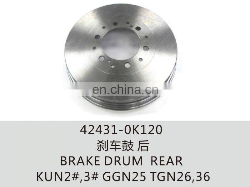 42431-0K120 rear brake drum for hilux vigo