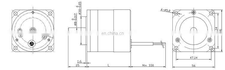 High Speed Low Torque brushless dc electric motor 3000rpm 24v bldc motor BMM707