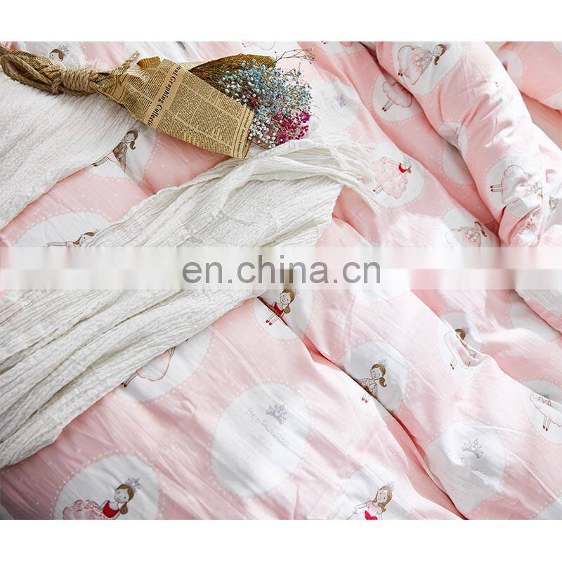 2018 new version 100% cotton bedding linen modern bed sets linen sheets duvet cover princess delicate pattern for living room