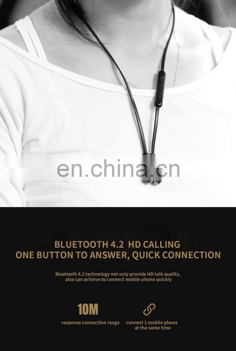 2019 Popular Amazon Mini Bluetooth In Ear Headphone Sport Wireless Headset with Magnetic Storage