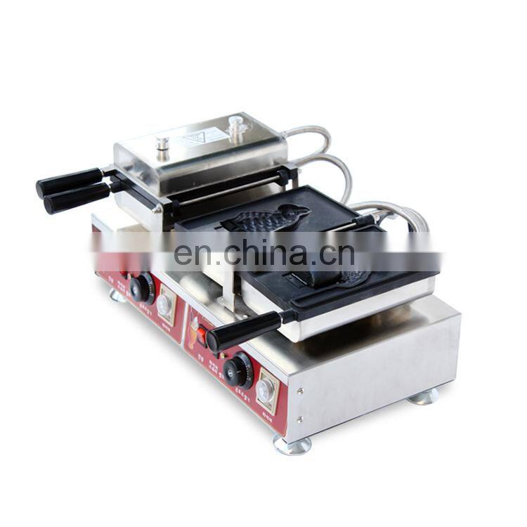 German Thermostat US Heating Pipe commercial taiyaki machine fish waffle maker red snapper fish fried ice cream machine