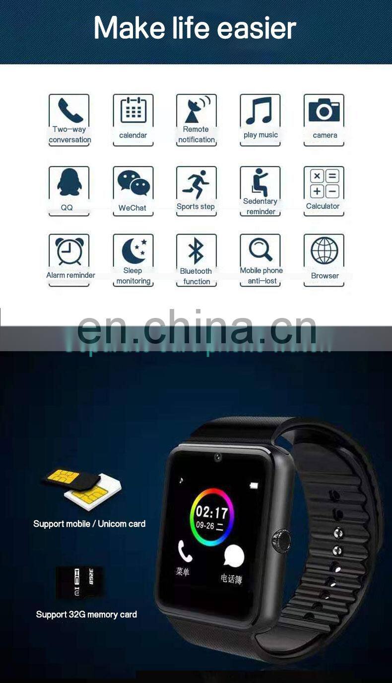 Amazon Hot Selling Smartwatch With Sim Card Slot Gsm Smart Watch Phone 2018 Sport Waterproof Wear Os Bracelet Wristband Custom