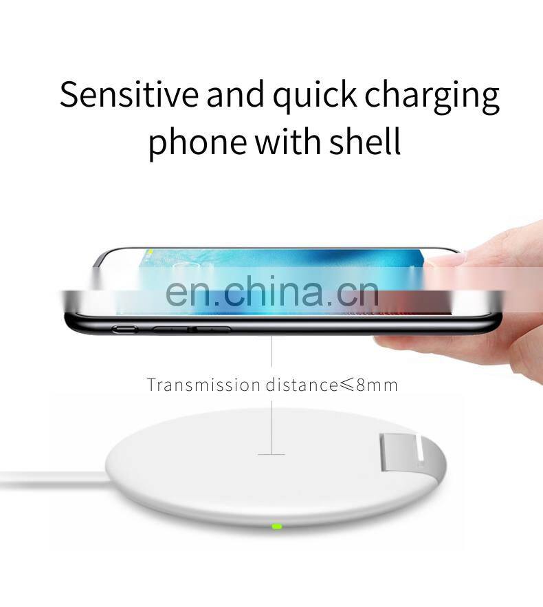 Factory wholesales Super Thin Qi-Standard Fast Charging 15W 10W 7.5W Wireless Charger
