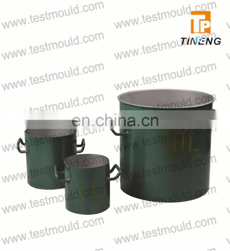 Heavy gauge steel Bulk density for measuring unit weight with two handles