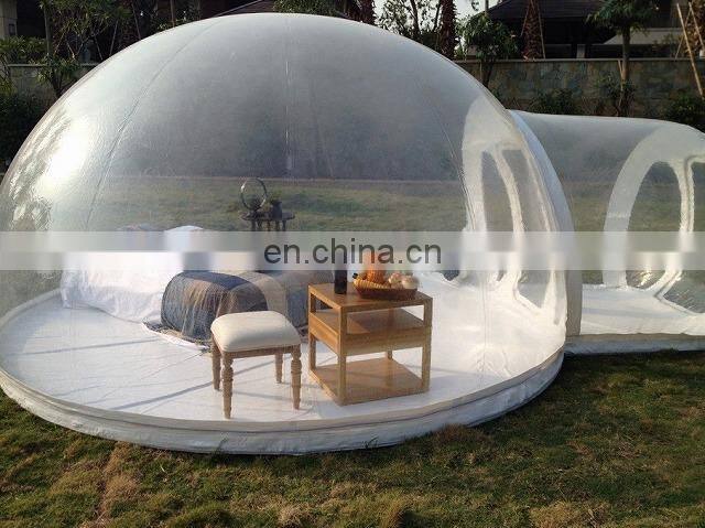 Large PVC Transparent Clear Dome Inflatable Bubble Tent For Camping