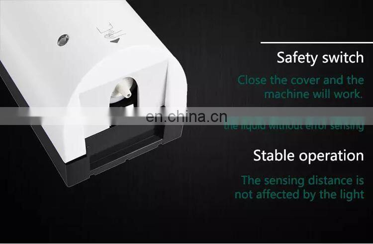 Electronic battery operated liquid soap alcohol gel spray infrared touchless wall mounted hand sanitizer dispenser with sensor