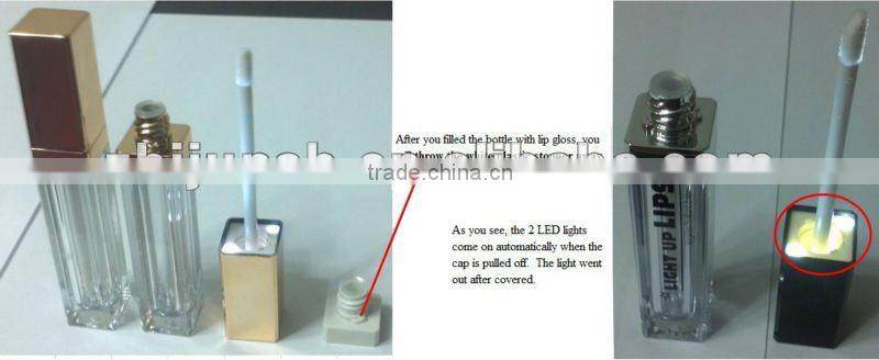 LED light Lip Gloss Bottle