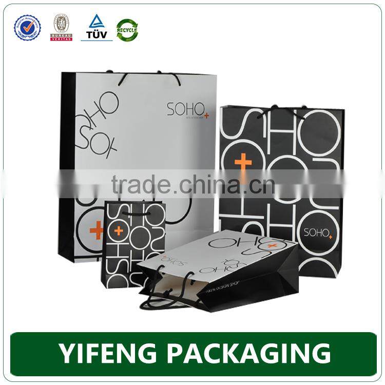 Custom Design Logo Printed Foldable Paper Gift Bag
