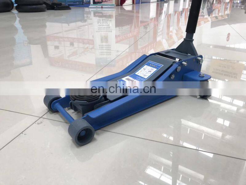3 ton low profile hydraulic car jack quick lift CE standard with Dual Pump