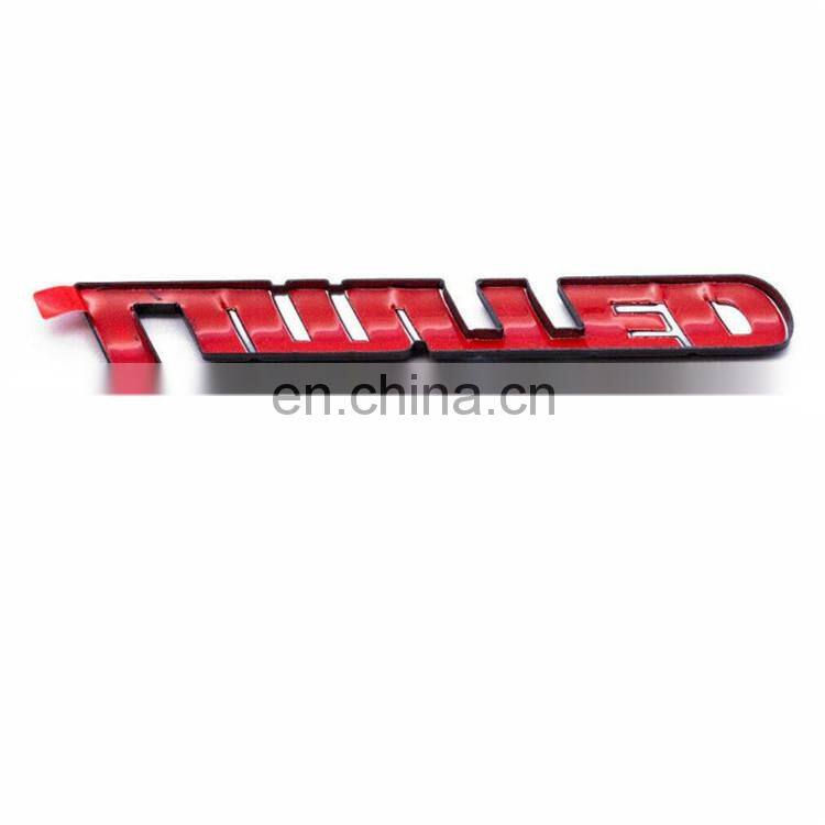 Car Body Sticker Overlay Limited Black Letter Car Emblem Badge