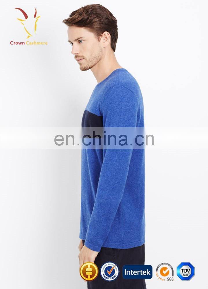 Fashion knitted jumper for men wool custom with intarsia design sweater