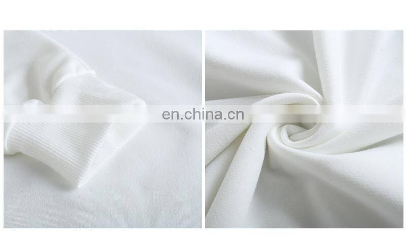 2021 Christmas wholesale high quality fashion trend white 100% cotton unisex large hoodie printing custom hoodie