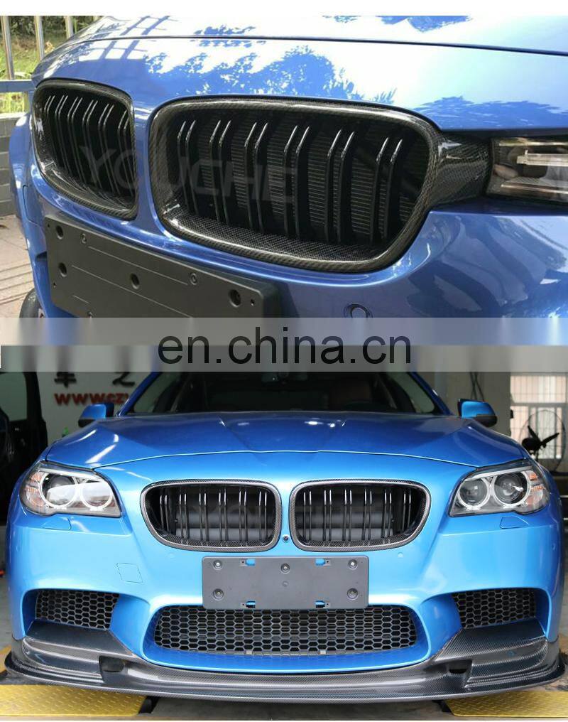 F30 F32 F33 F36 F10 F12 carbon fiber front mesh grille for BMW 1 2 3 4 5 6 series F20 F22