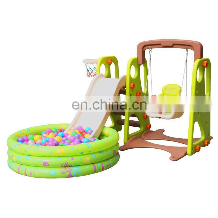 Hotsale Kids Outdoor Playground Plastic Slide Children Plastic Indoor Slide and Swing Set for Baby