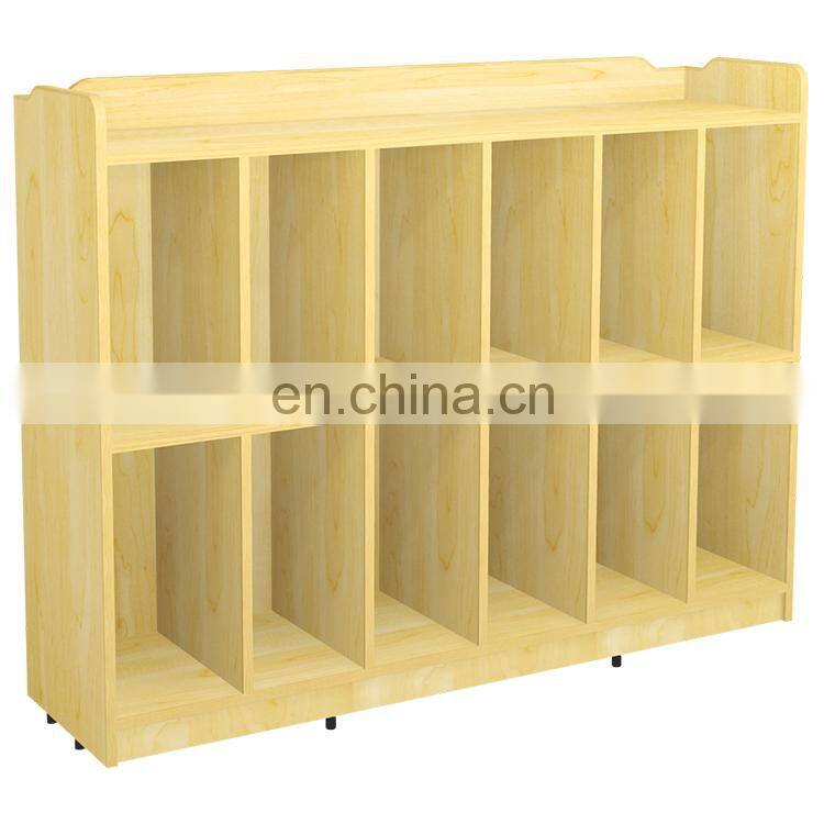 Latest design kindergarten classroom wooden storage cabinet children furniture for sale