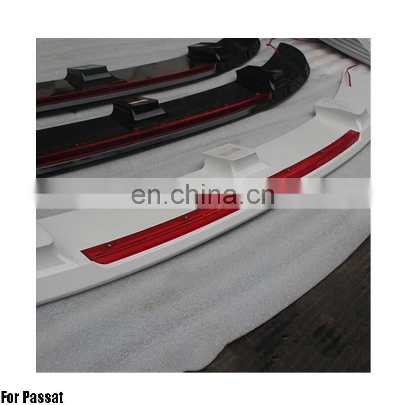 ABS Primer Painted Back Car Spoiler For Rear spoiler with light