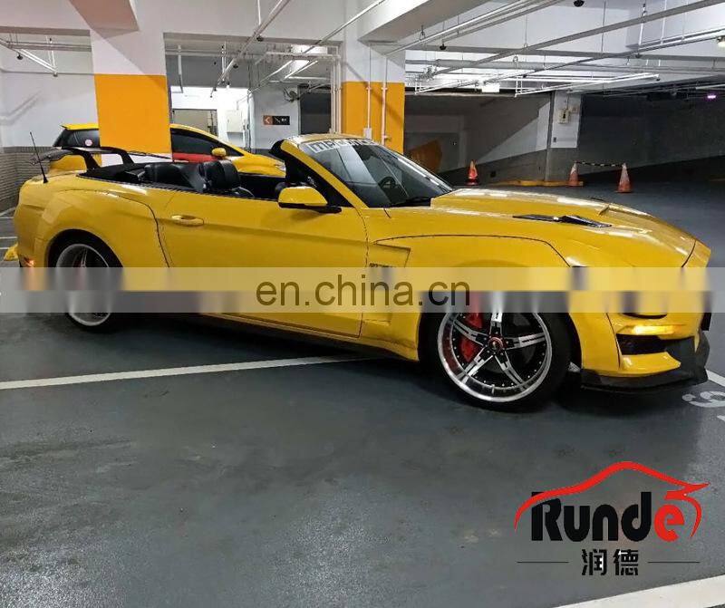 Runde Car Modification Body Parts Resin Material Suitable For 2015-2017 Ford Mustang Rocket Rabbit Style Wide Body Wheel Eyebrow