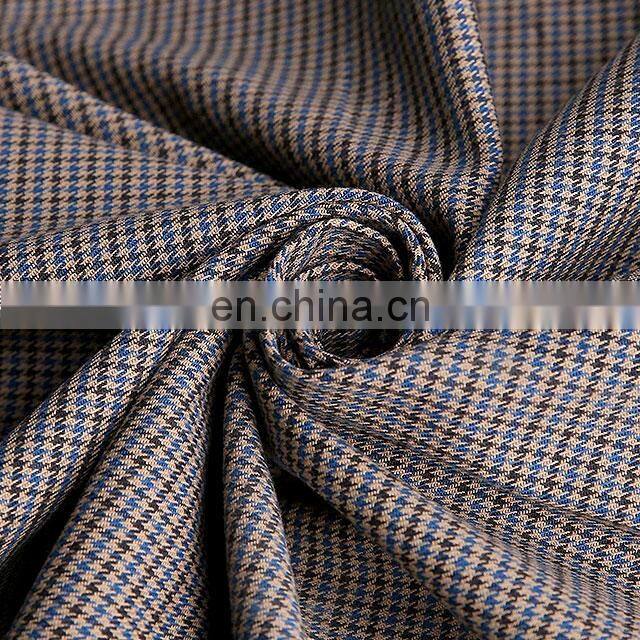 In stock yarn dyed woven fabric 98%cotton 2%elastic garments trouser fabric