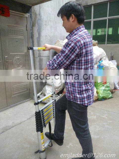 Telescopic ladder 3.8m(EN131/SGS,CE/EN131)(We also have 3.8m,3.2m,2.9m,2.6m,2.0m)