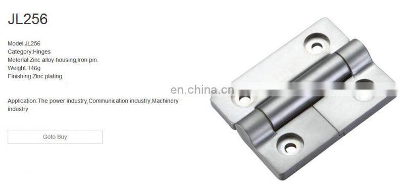 JL256 ZDC Matt Chrome Plated Torque Hinges With SS Spacer & Pin