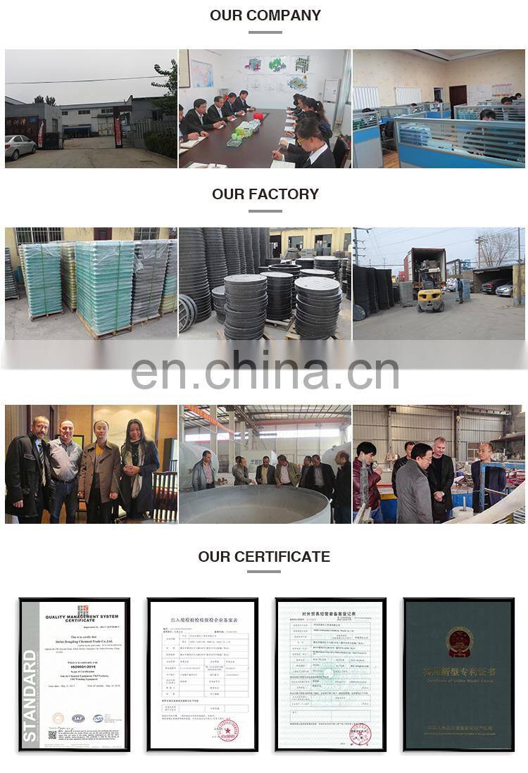 EN124 d400 plastic composite dimensions 60cm manhole cover / plastic well mould