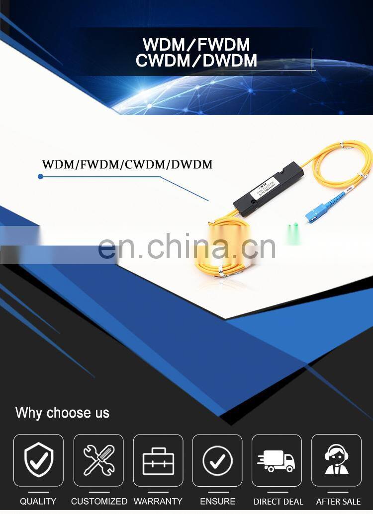 FTTH Fiber Optic Equipment Module 1*2 Sc Filter FWDM