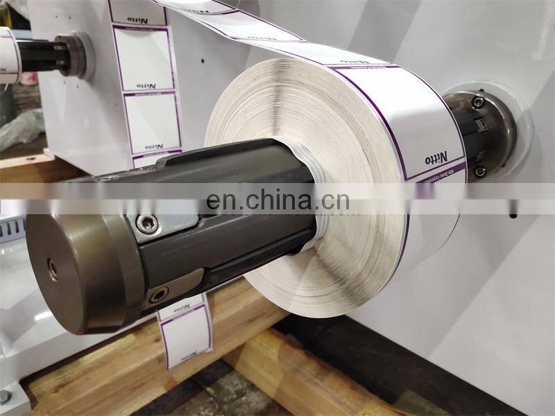 UTS320H High Speed narrow web Automatic Medicine Wine Label Cutting Machine, blank barcode sticker slitter rewinder