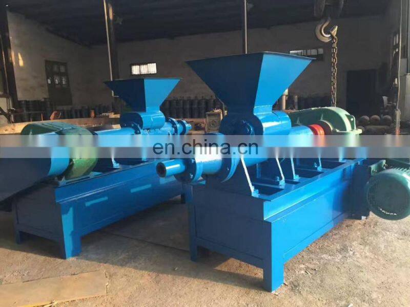 Charcoal bar charcoal briquette screw extruder machine with automatic cutting system