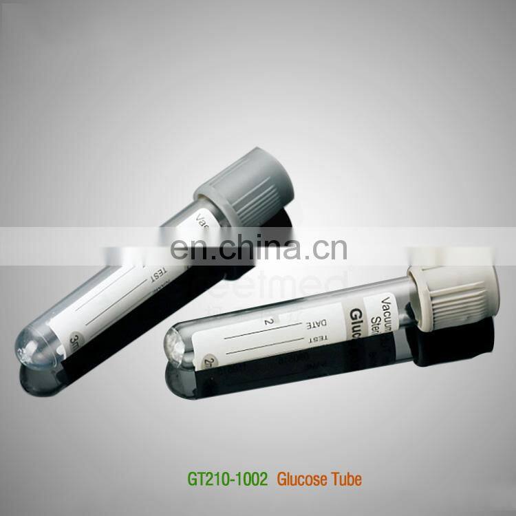 CE quality low price blue red head plain hospital medical disposable sample vacuum blood collection tube