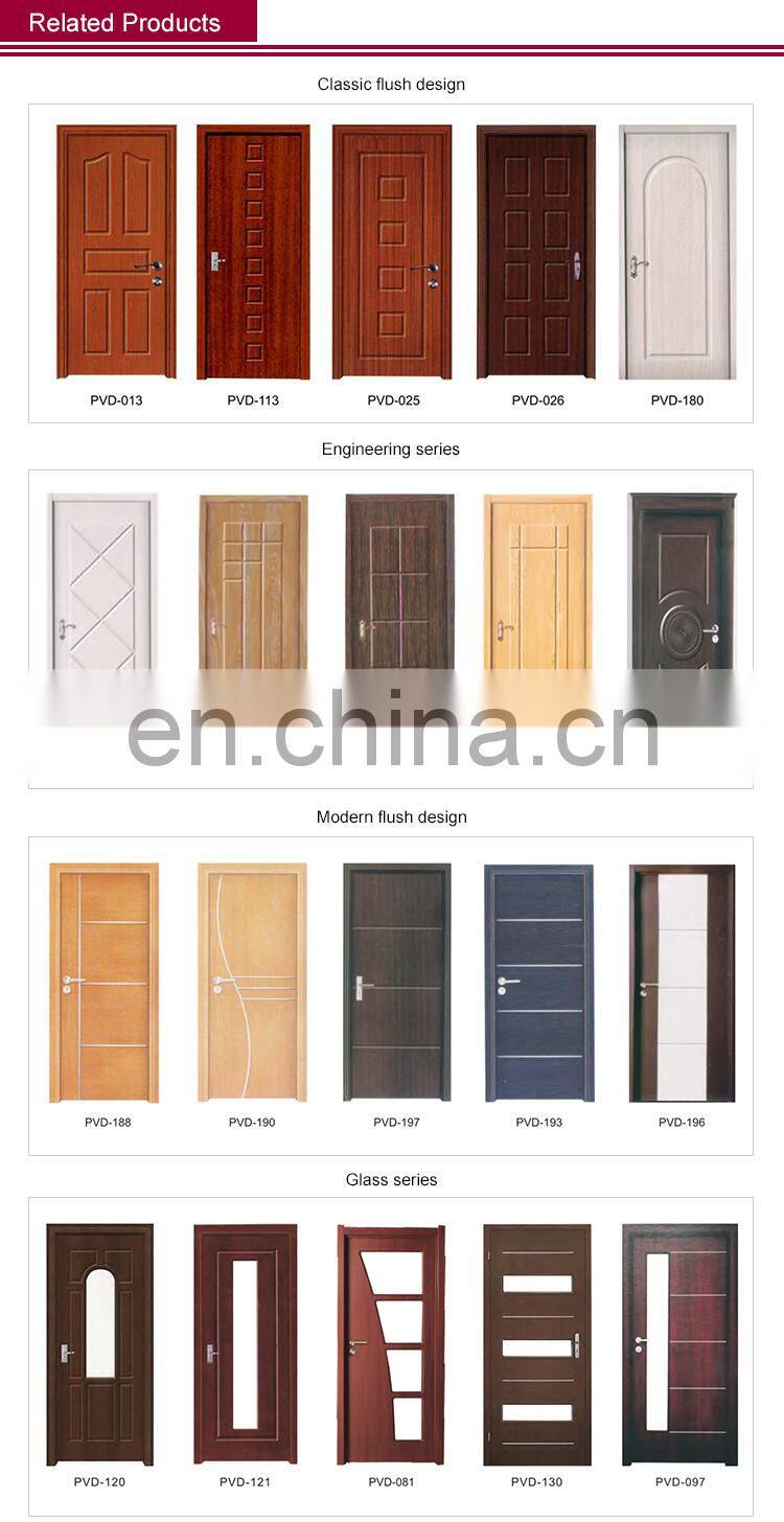 Economic House Apartment Door with 5mm MDF board Hinged Interior Bedroom door Painting Free MDF Door